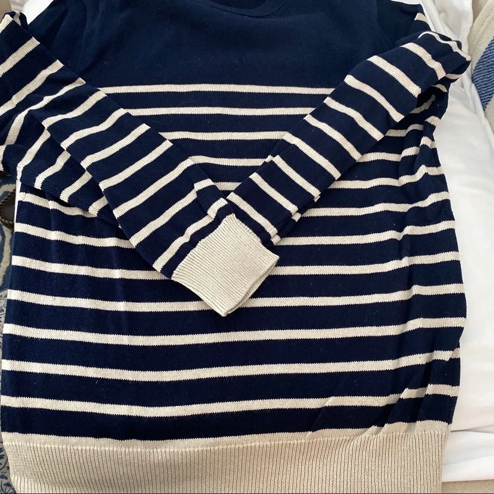 J. Crew Striped Crewneck Sweater